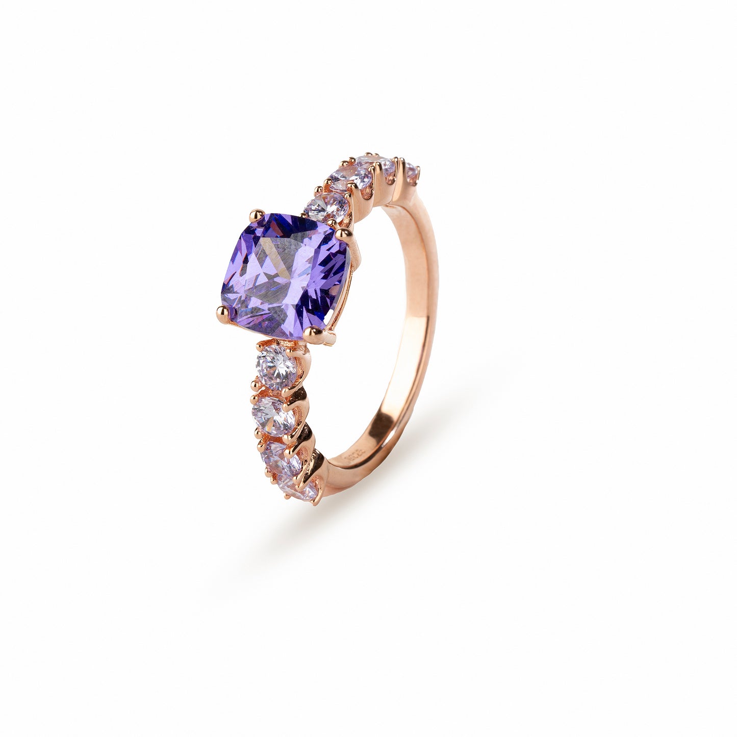 Anillo Circonita Lavanda y Púrpura