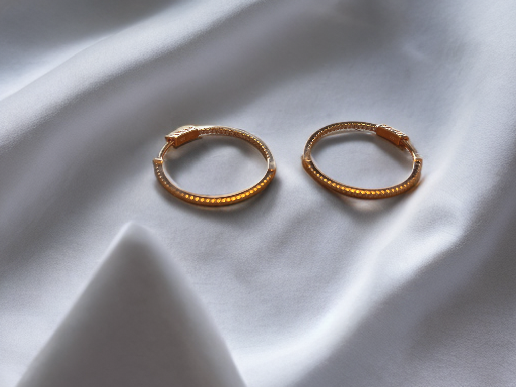 Rose Gold Hoop Earrings