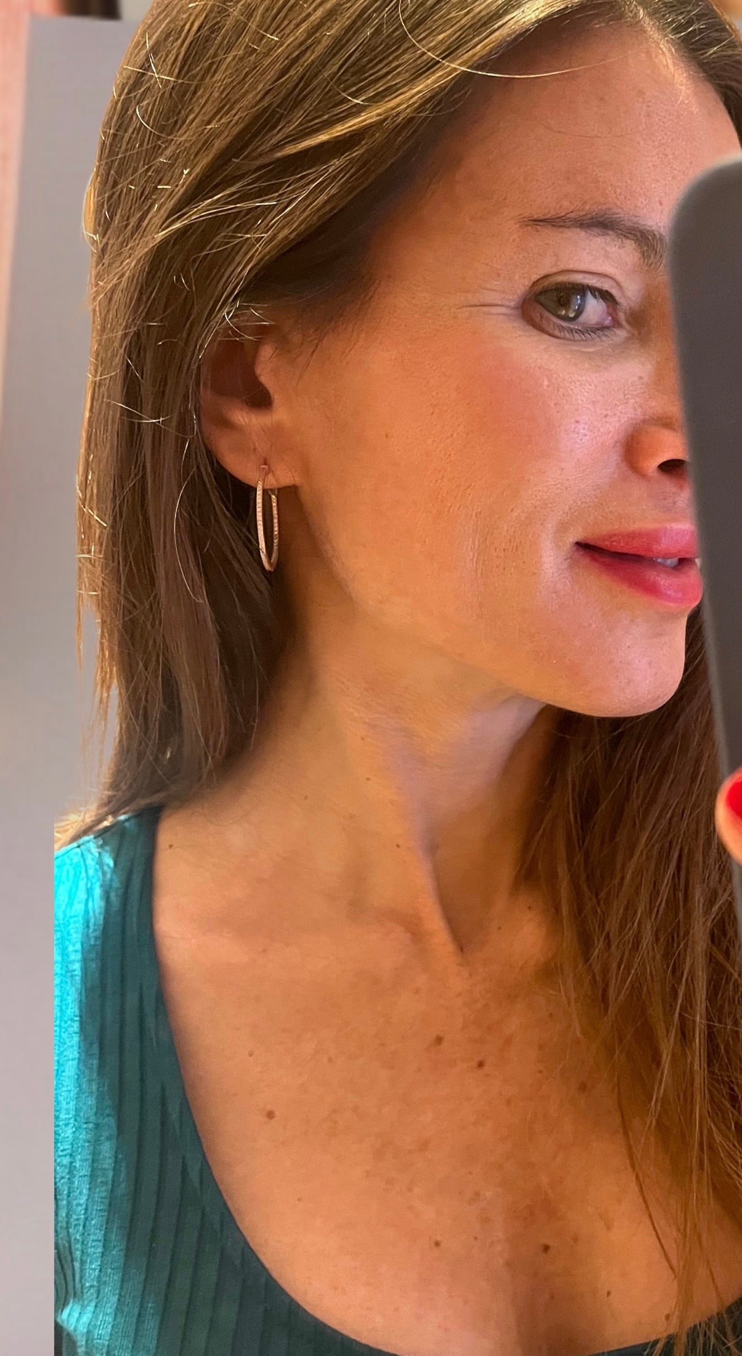Rose Gold Hoop Earrings