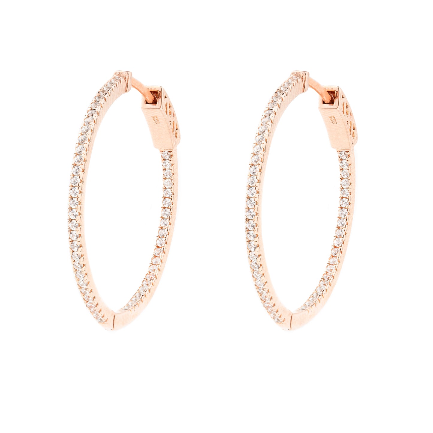 Rose Gold Hoop Earrings