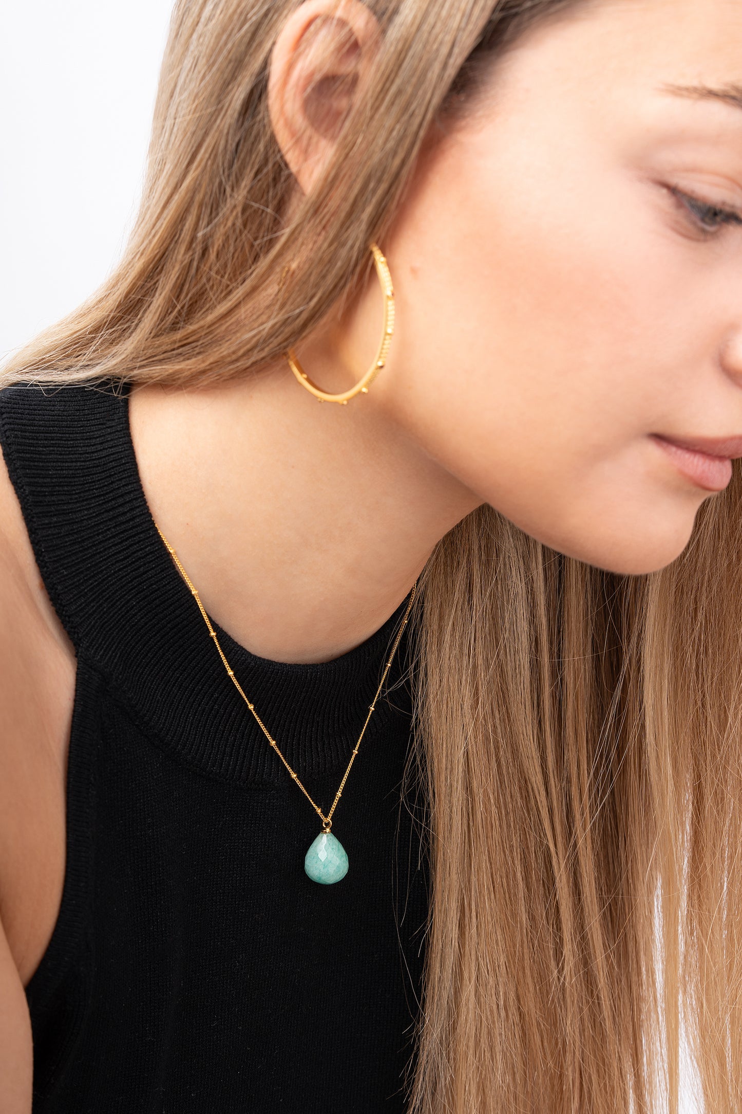 Aros Grandes con Circonitas Marrón