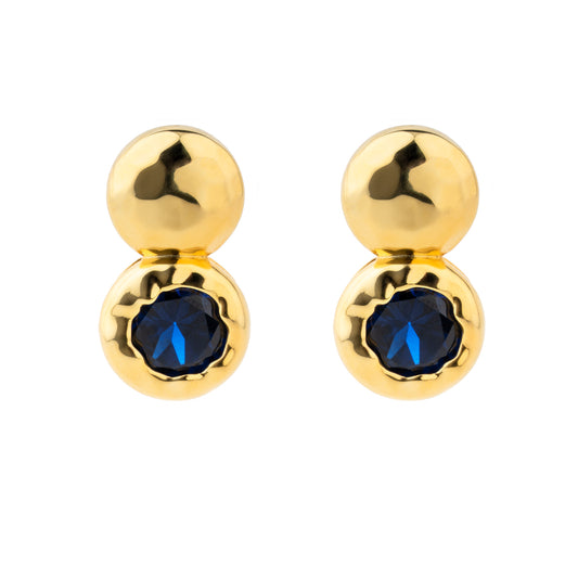 Pendientes Augusta Azul Safiro